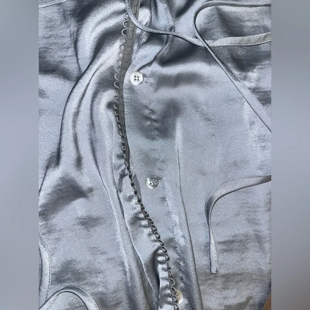 For Love & Lemons Skivvies Soliana Sleep Shirt Dress Women’s Small Lounge *Flaw - Picture 8 of 16